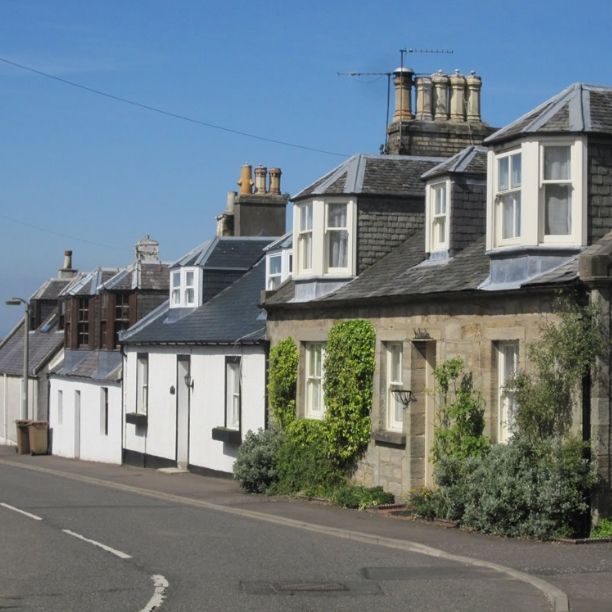 Row of cottages in Symington village.