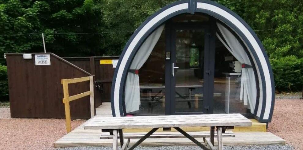 A glamping pod