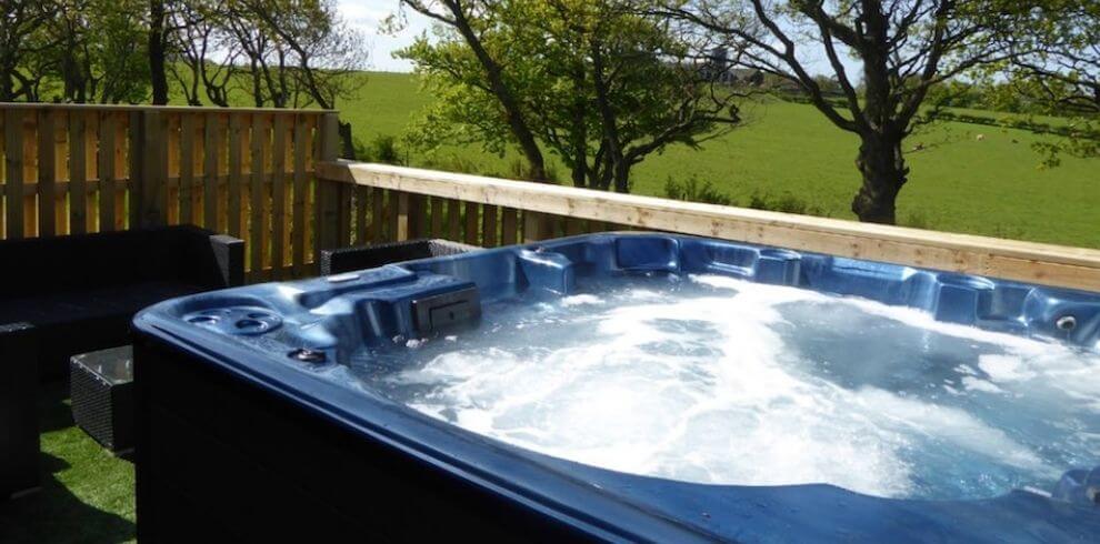 hot tub with a view