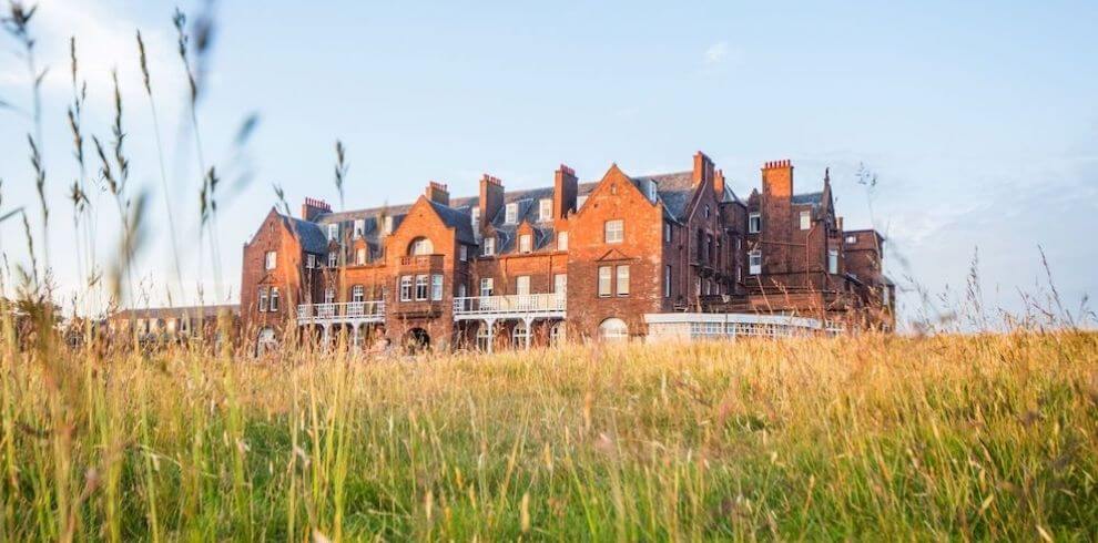 a grand victorian sandstone hotel