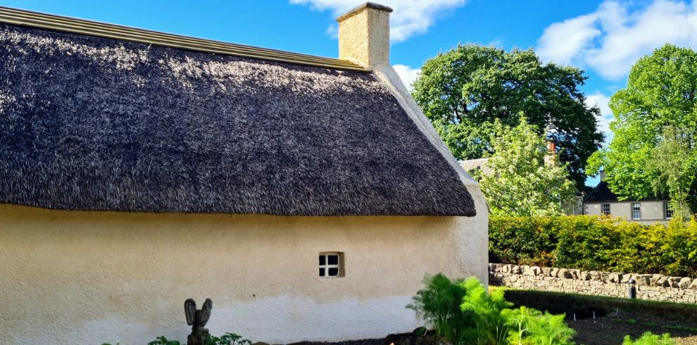 the back of burns cottage