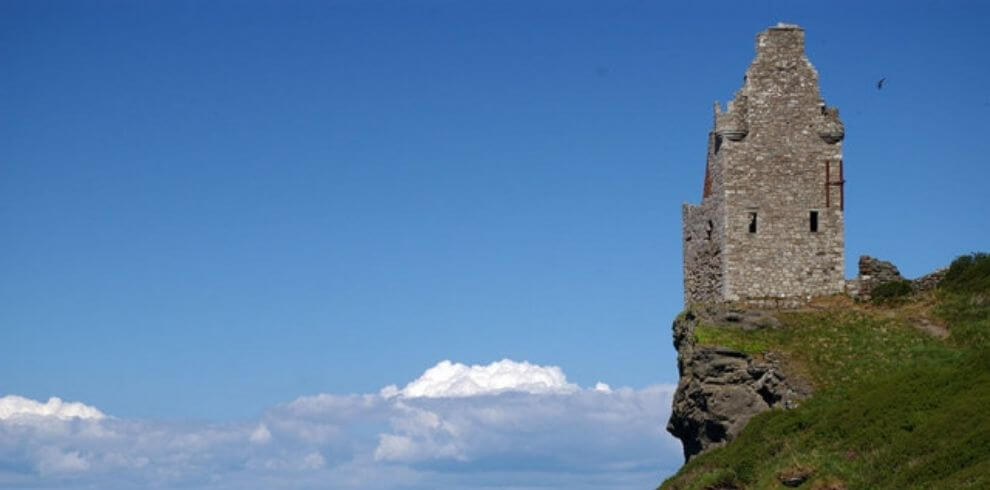 Greenan castle ruin