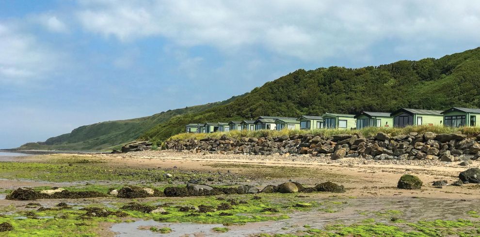 Caravans overlooking the beach