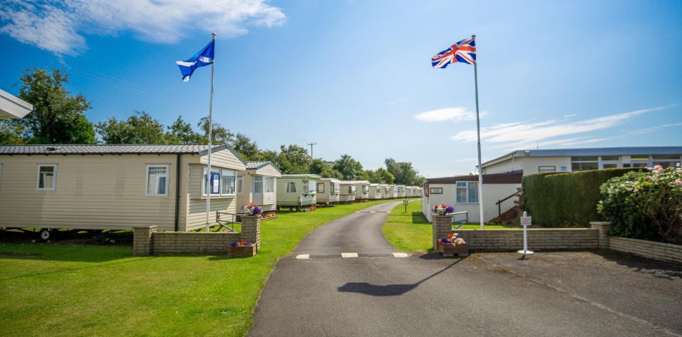 entrance to holiday park