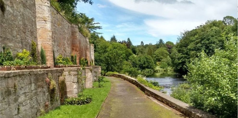 Pathway next to a river.