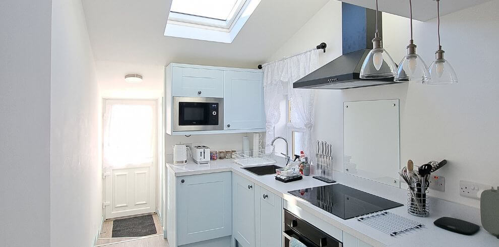 Quaint kitchen area.