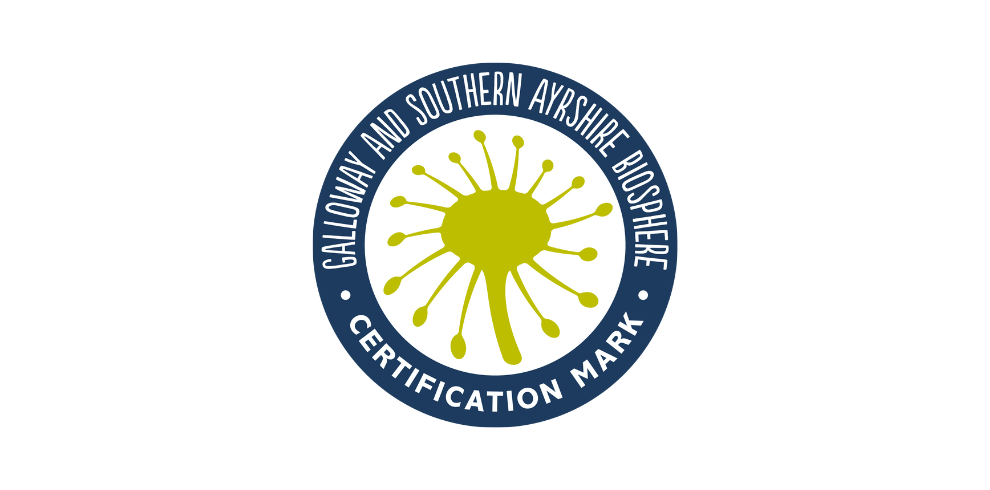 Galloway and Southern Ayrshire Biosphere certification mark.