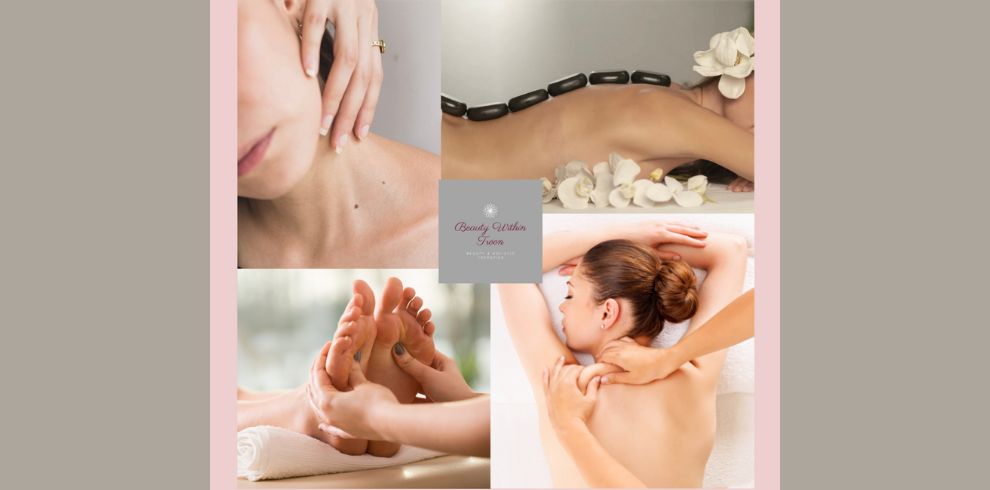 Image of women receiving various holistic therapies.
