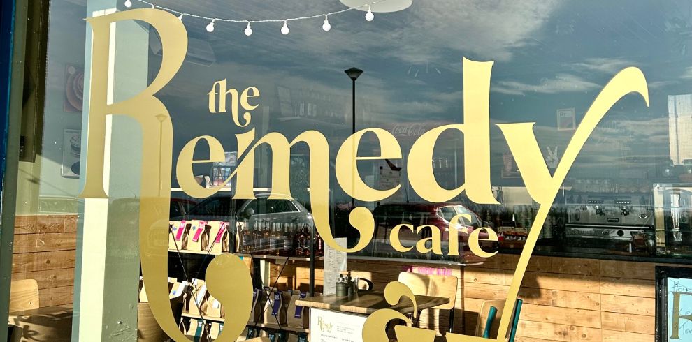 Shop front of The Remedy Cafe.