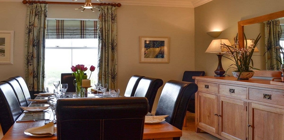 The dining room of Yonderton house.