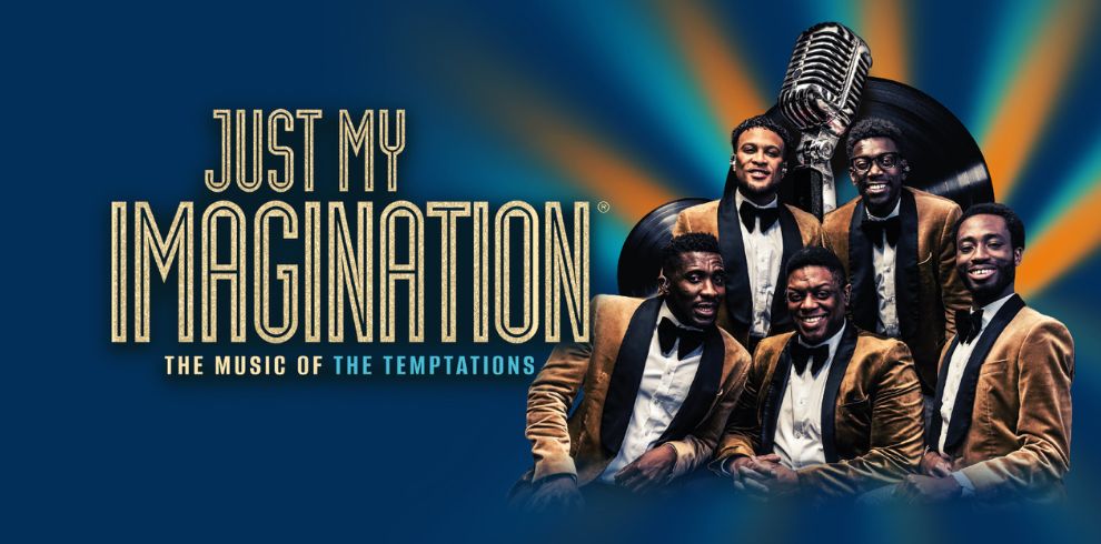 An image of a Temptations tribute act called 'Just My Imagination – The Music of The Temptations.'