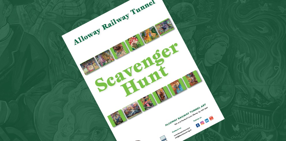 Alloway Railway Tunnel Art 1 Alloway Railway Tunnel Scavenger Hunt.