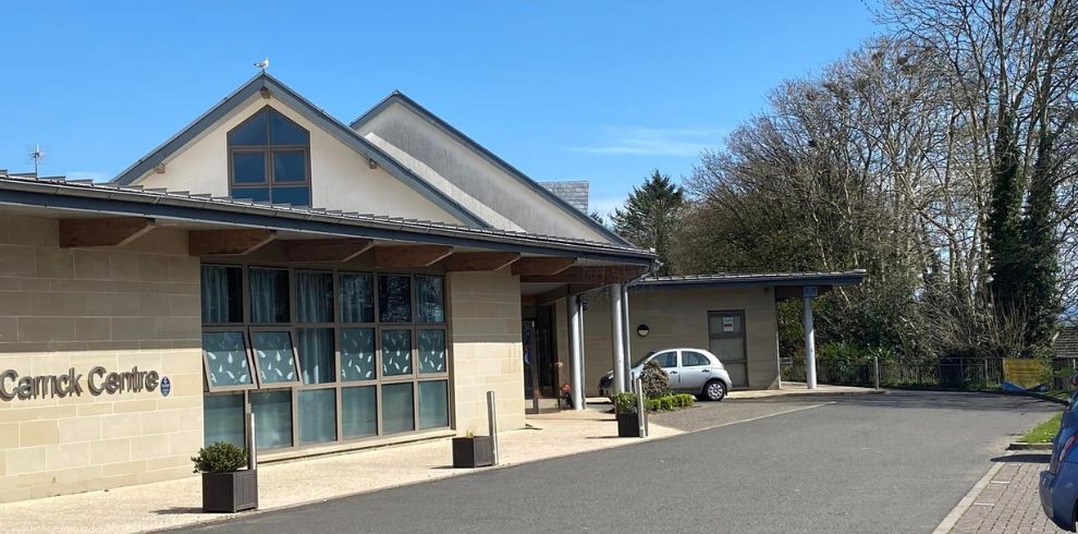 Exterior of the Carrick Centre Community Building.