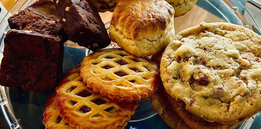 Delicious looking plate of home baking.