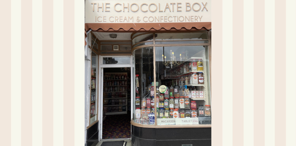 Exterior of a sweet shop.