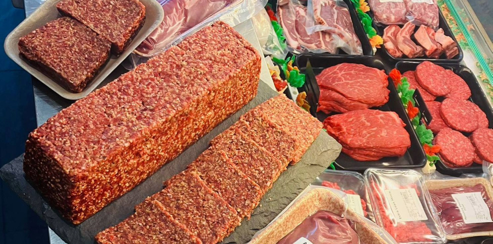Selection of fresh meats.