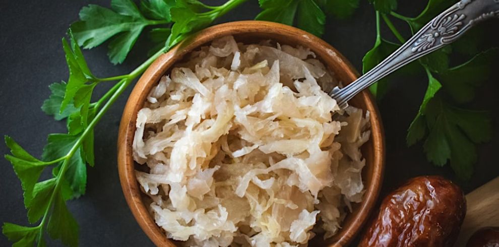 An image of fermented food on a plate.