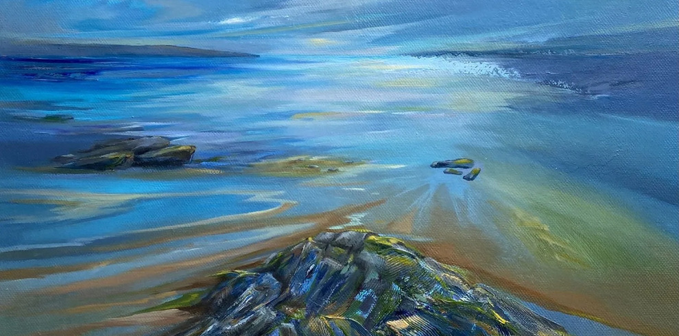Seascape painting by Carolyn Wallace