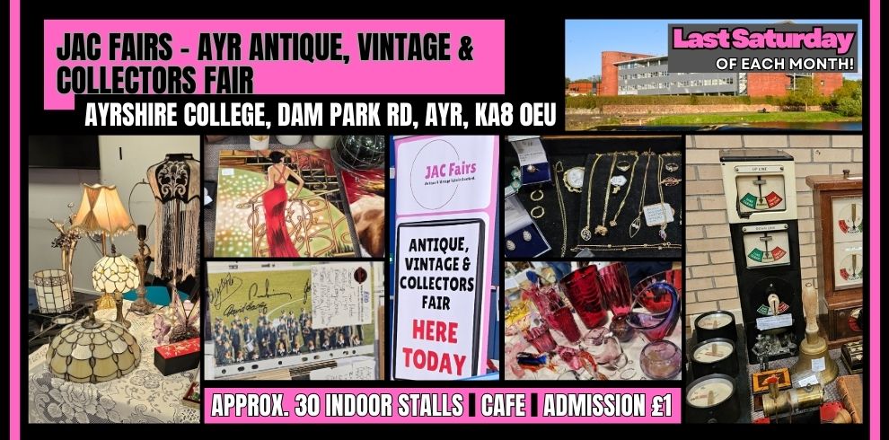 An image of Ayr Antique Fair, Dam Park , Ayr
