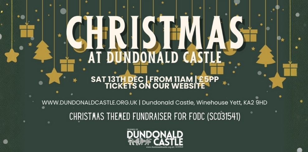 An image that says 'Christmas at Dundonald Castle'.