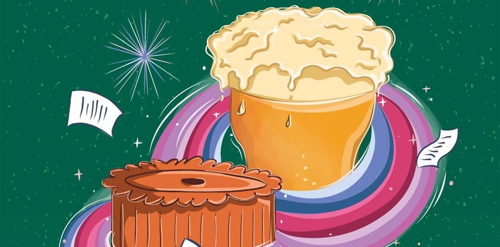 A clip art picture of a pie.