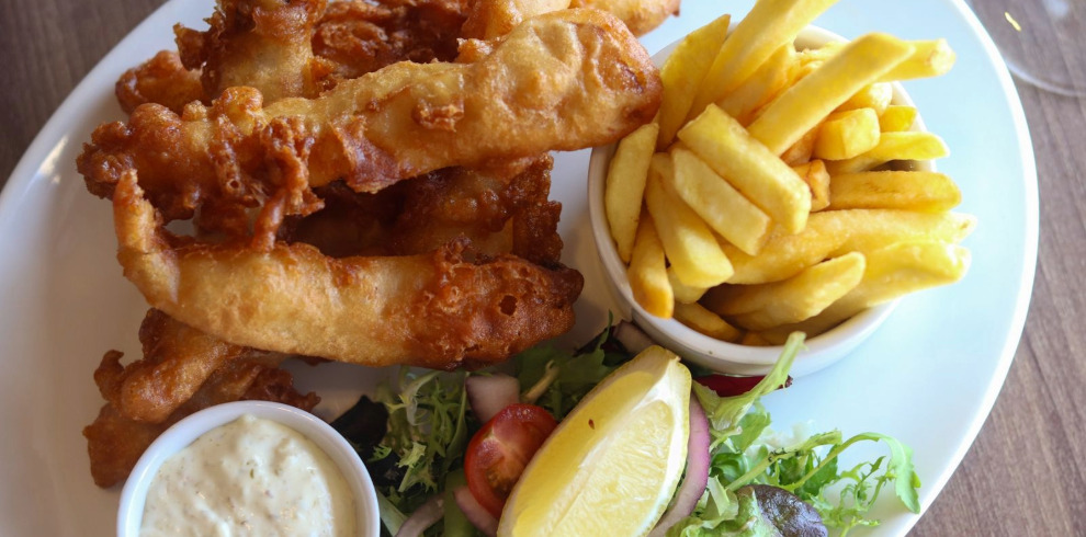 Plate of delicious looking food.