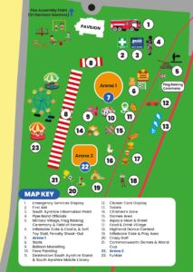 A map key of the Summer fAYRe activities