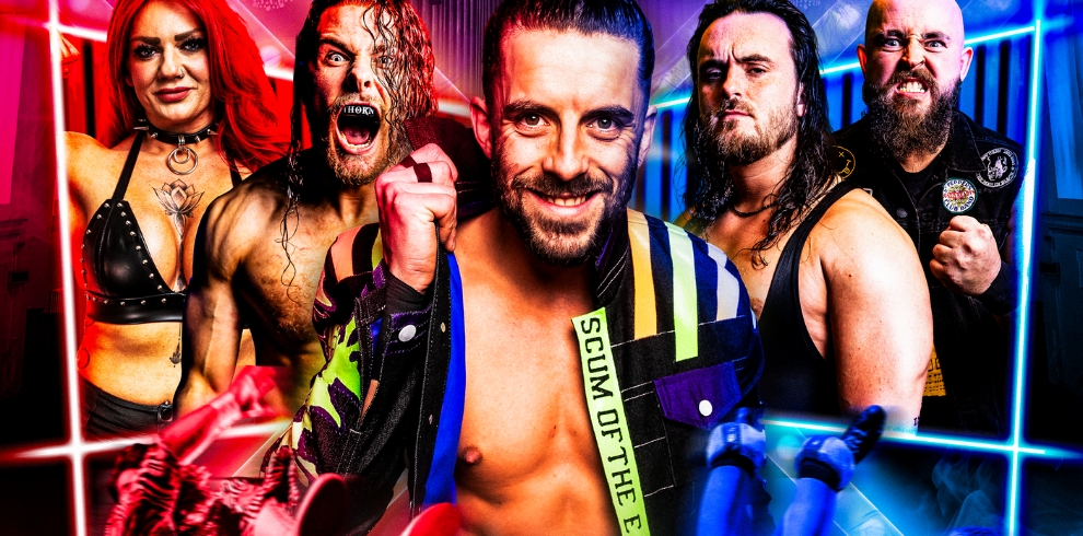 Promotional image for Blockbuster Pro Wrestling.
