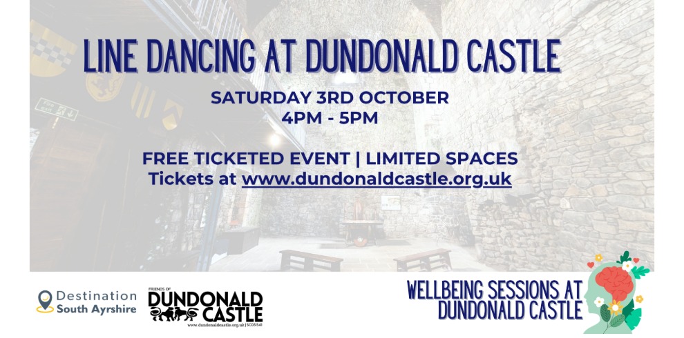 Line Dancing at Dundonald Castle.