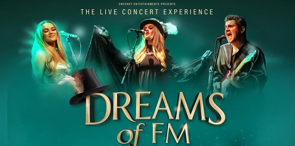 Dreams of FM cast performing on stage.