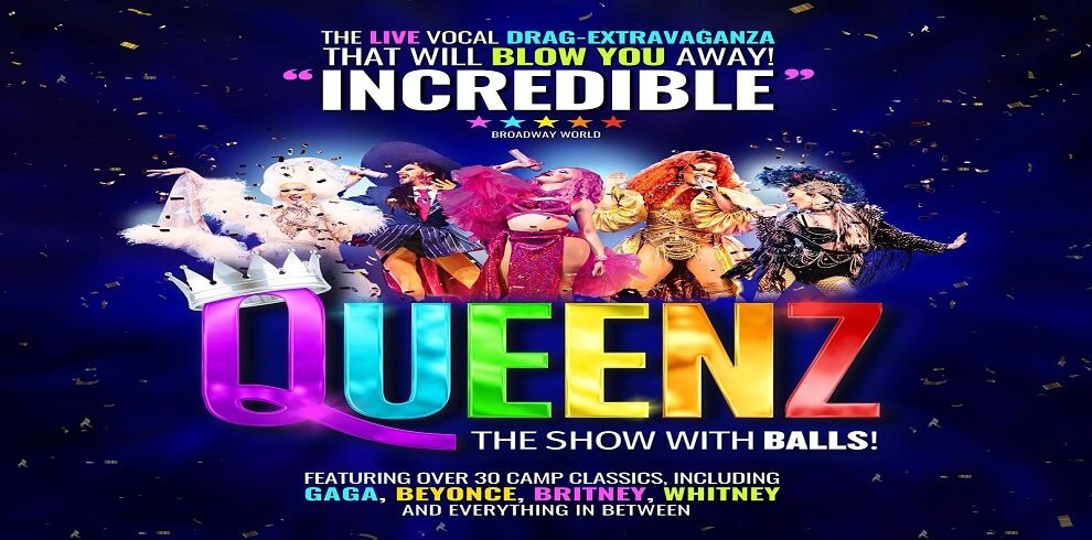 A picture of the Queenz - The Show with Balls cast.