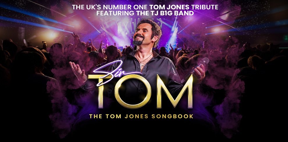 Picture of Adam Parker Brown as Tom Jones, with the title The Tom Jones Songbook.