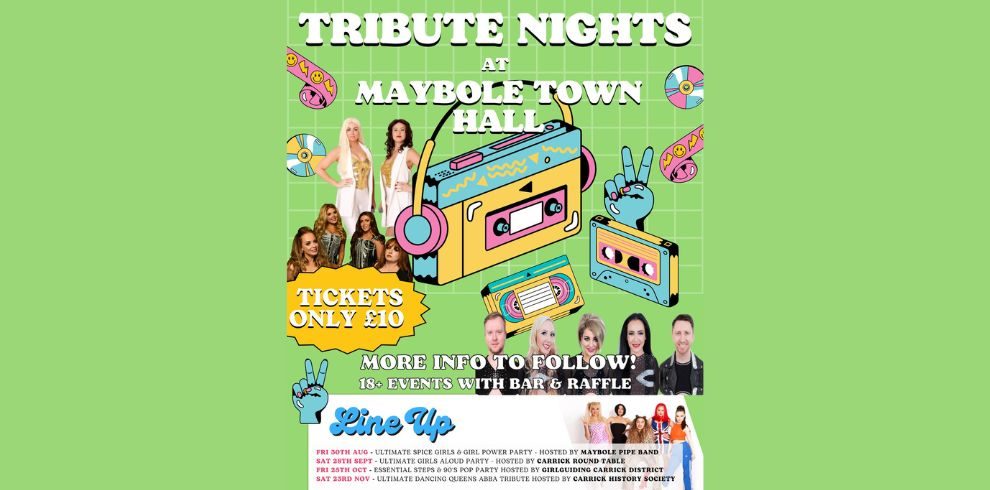 Tribute Nights at Maybole Town Hall.